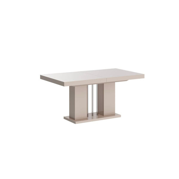 Orren Ellis Saruhan Extendable Pedestal Dining Table & Reviews Wayfair